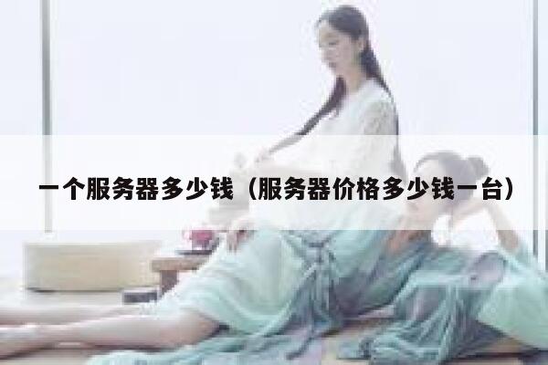 一个服务器多少钱（服务器价格多少钱一台）